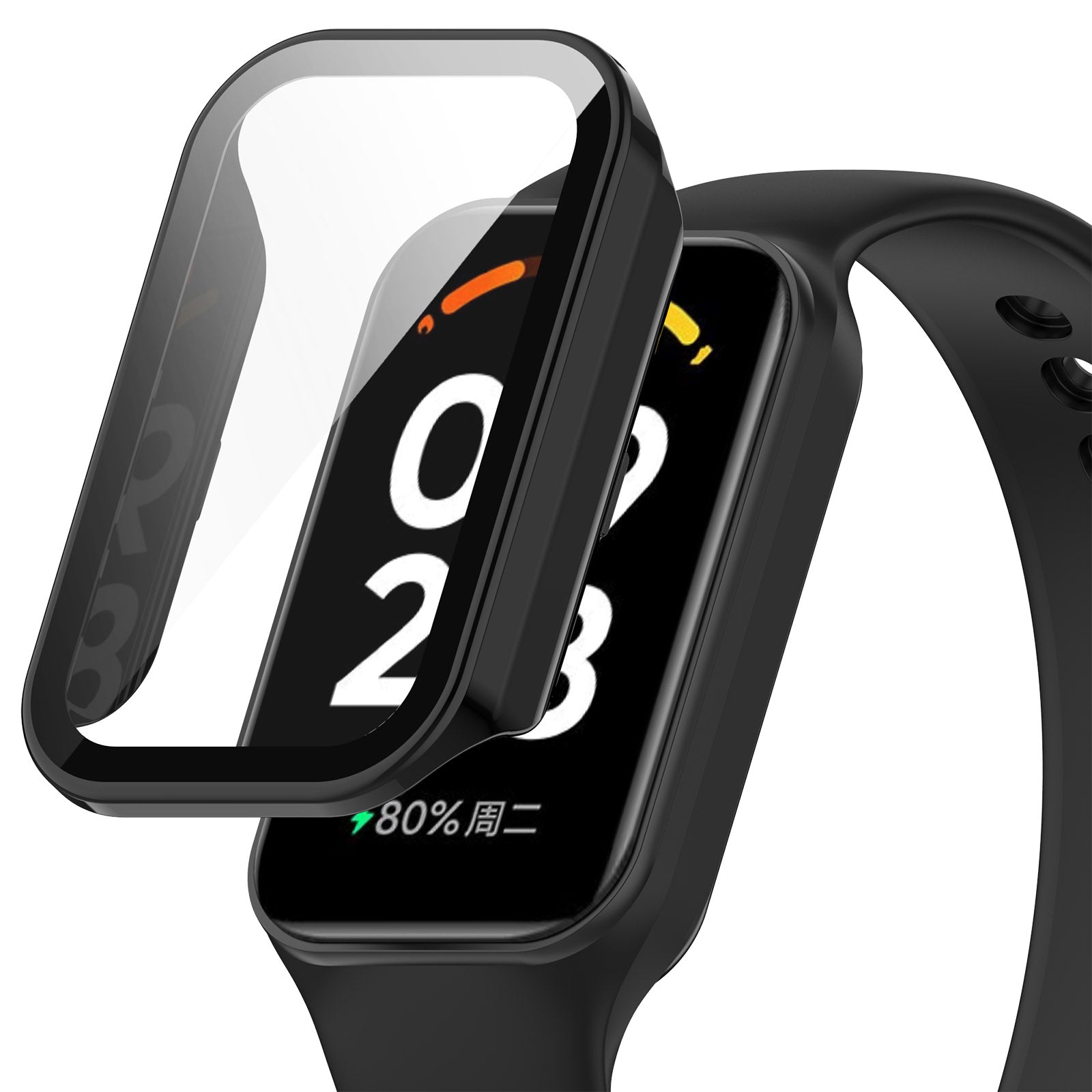 Watch Case for Xiaomi Redmi Band 2 Hard PC Full Protection Cover with Tempered Glass Screen Protector Watch Case for Xiaomi Redmi Band 2 Hard PC Full Protection Cover with Tempered Glass Screen Protector